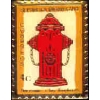 DOMINICAN REPUBLIC FIRE DEPT HYDRANT STAMP